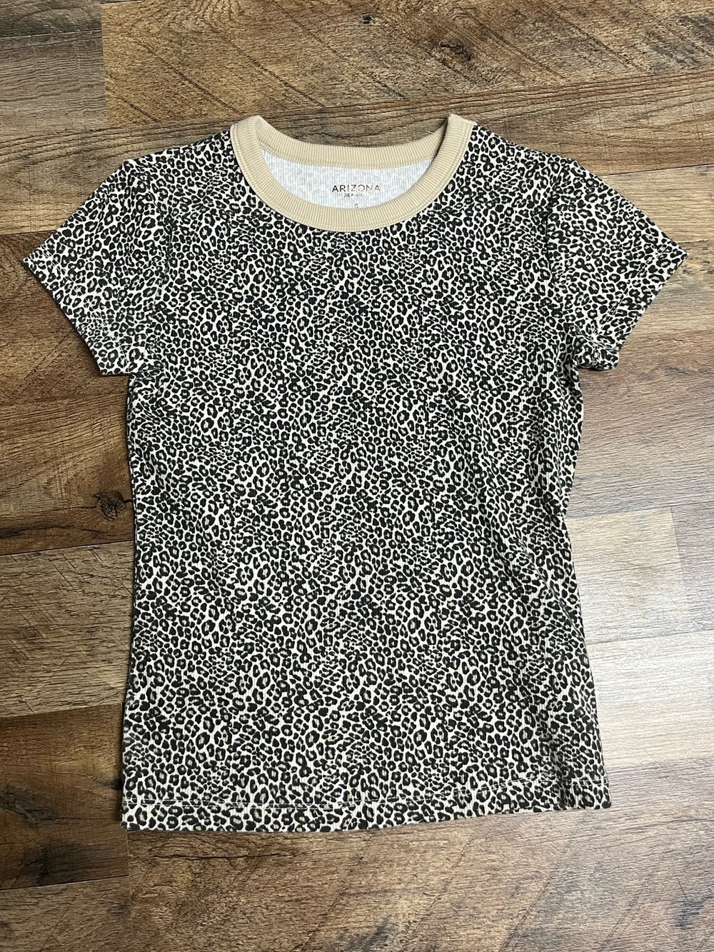 Cheeta print baby tee